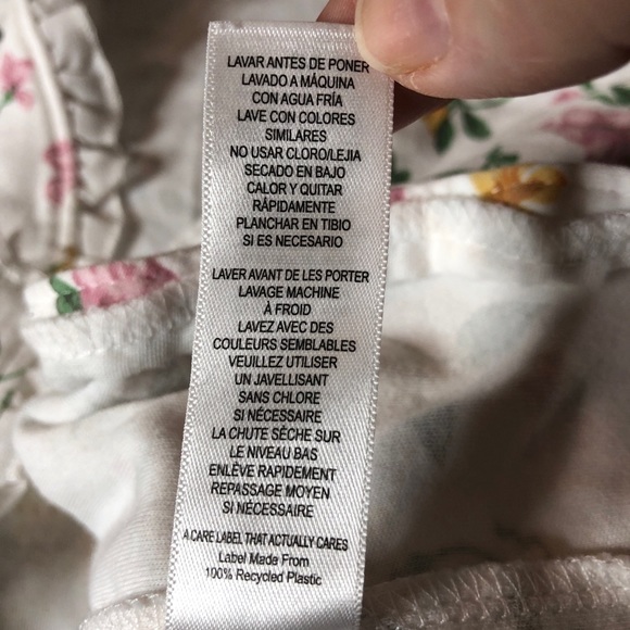 Gently Used Little Me Silver Label Baby Girl Floral Print Footie In Ivory Multi - Picture 11 of 13